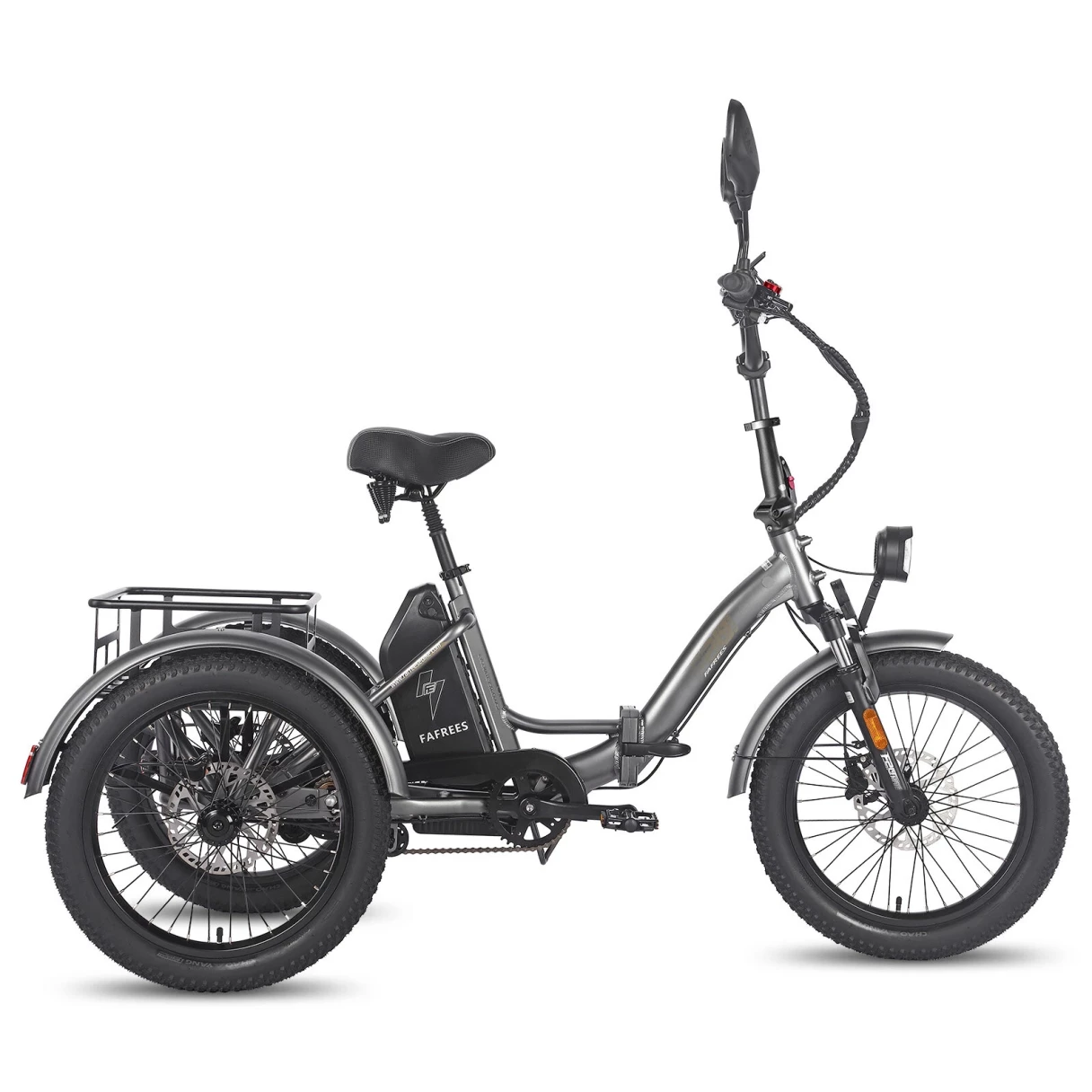 [EU DIRECT] FAFREES F20 MATE Electric Tricycle with EU L2e-P Certification 48V 21Ah Battery 500W Motor Recommended Top Speed 25KM/H 20*3.0inch Fat Tires 90-115KM Mileage Range 180KG Max Load Folding Electric Bike