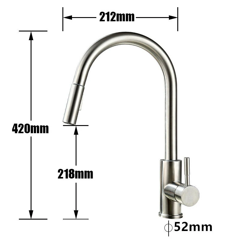 AGSIVO Smart Touch Kitchen Sink Faucet 360 ° Rotation with Pull Down Sprayer Motion Sensor Cold Hot Mixed Tap SUS 304 Stainless Steel Brushed Nickel