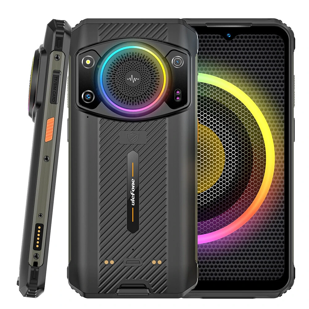 Ulefone Armor 21 Loud Volume Speaker 16GB 256GB 64MP Dual Camera Night Vision Camera Helio G99 NFC 6.58 inch 120Hz Android 13 9600mAh 33W Fast Charge IP68 IP69K Waterproof 4G Rugged Smartphone