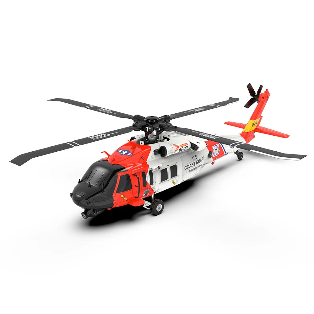 Eachine E200 EXP UH-60 SH-60 MH-60 2.4G 6CH 6-Axis Gyro Optical Flow Localization Dual Brushless Motor 1:47 Scale Flybarless RC Helicopter RTF