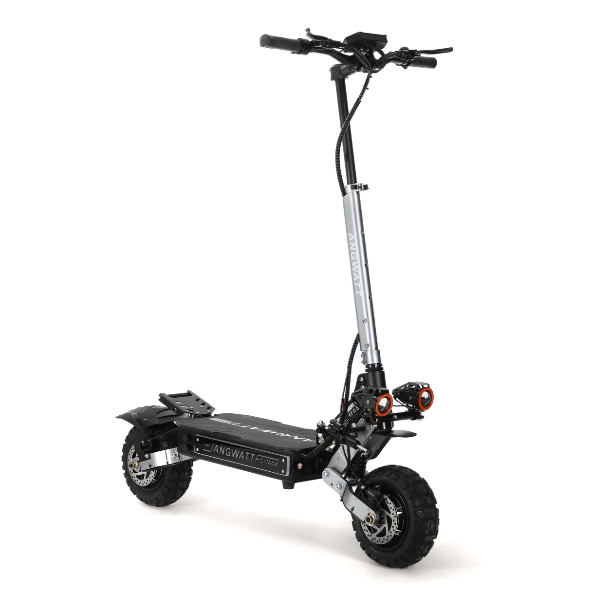 [EU DIRECT] ANGWATT C1 MAX Electric Scooter 60V 6000W (2*3000W) Dual Motor 11 inch Tubeless Tires 80-105Km Max Mileage 200KG MAX Load HALO KNIGHT T108 PRO