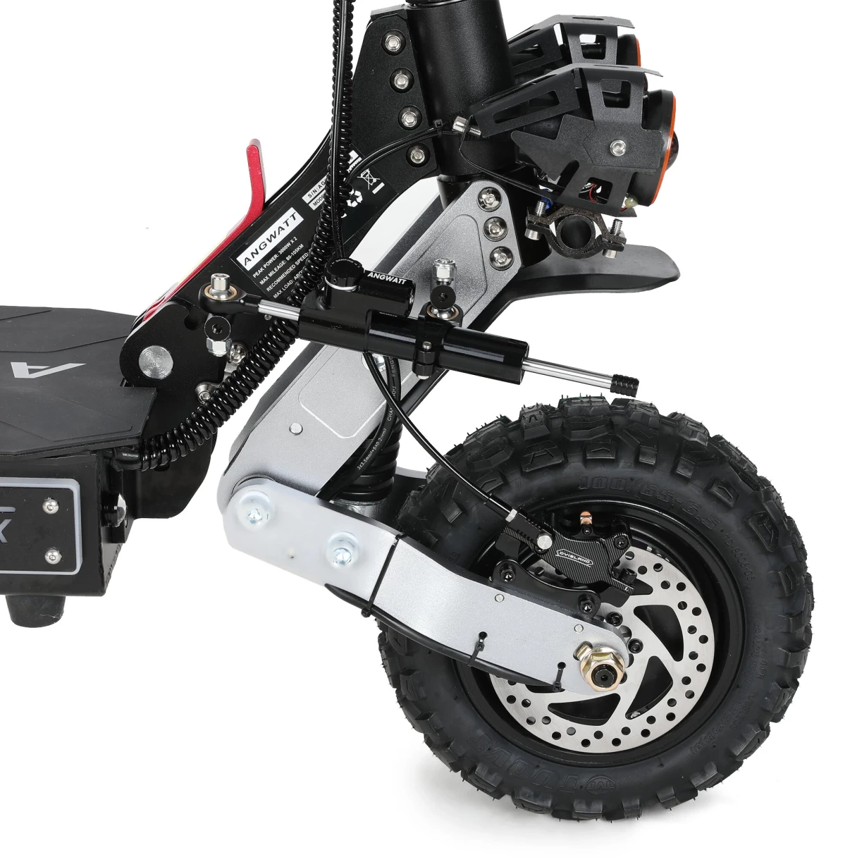 [EU DIRECT] ANGWATT C1 MAX Electric Scooter 60V 6000W (2*3000W) Dual Motor 11 inch Tubeless Tires 80-105Km Max Mileage 200KG MAX Load HALO KNIGHT T108 PRO