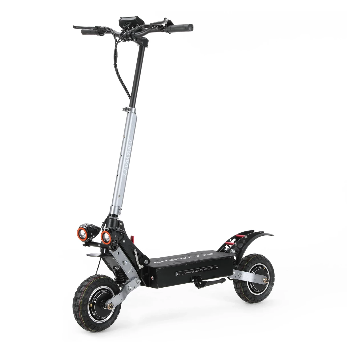 [EU DIRECT] ANGWATT C1 2.0 Electric Scooter 52V 23.4Ah 2400W (2*1200W) Dual Motor 10 inch Tubeless Tires 65-85Km Max Mileage 150KG MAX Load DT2 Pro SR1