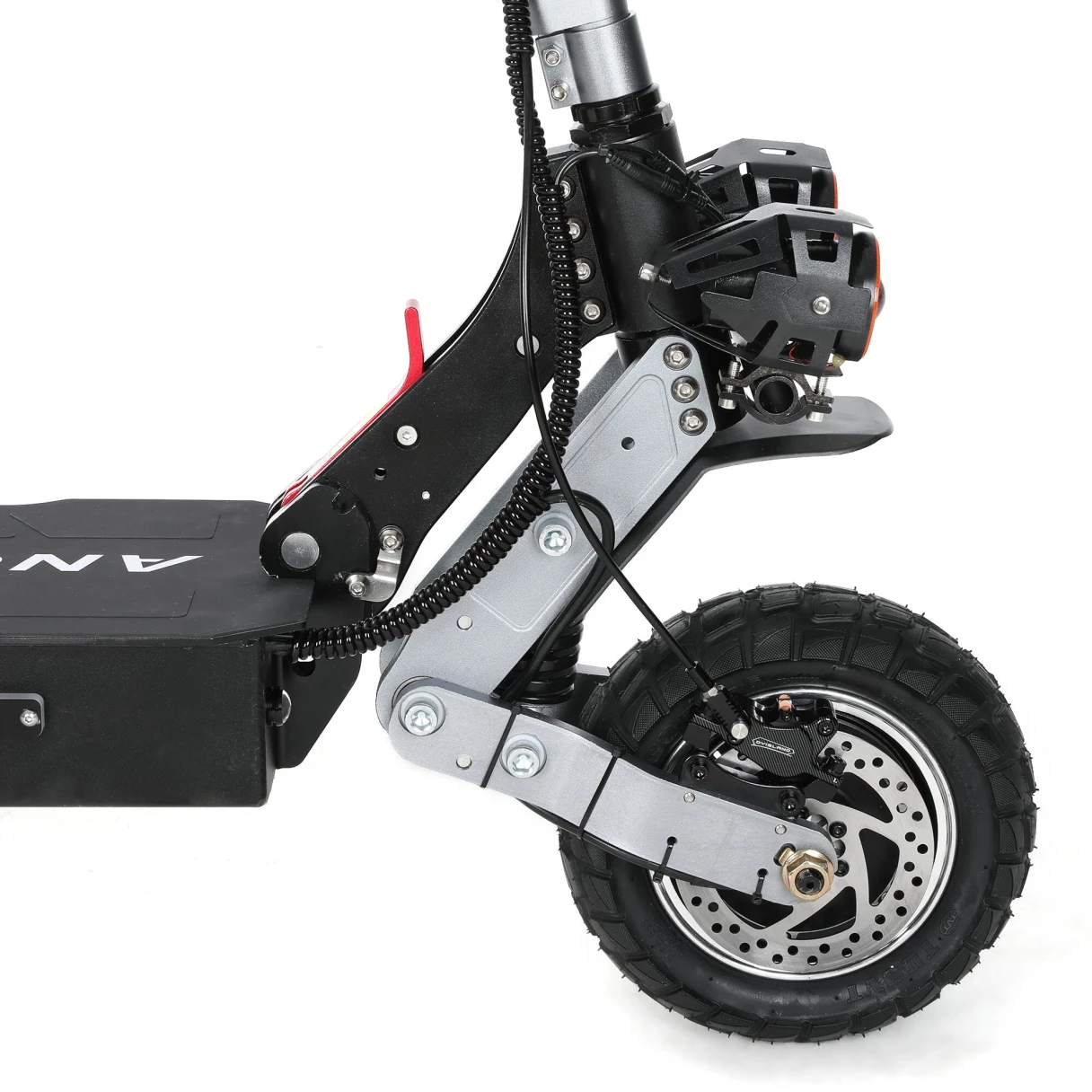 [EU DIRECT] ANGWATT C1 2.0 Electric Scooter 52V 23.4Ah 2400W (2*1200W) Dual Motor 10 inch Tubeless Tires 65-85Km Max Mileage 150KG MAX Load DT2 Pro SR1