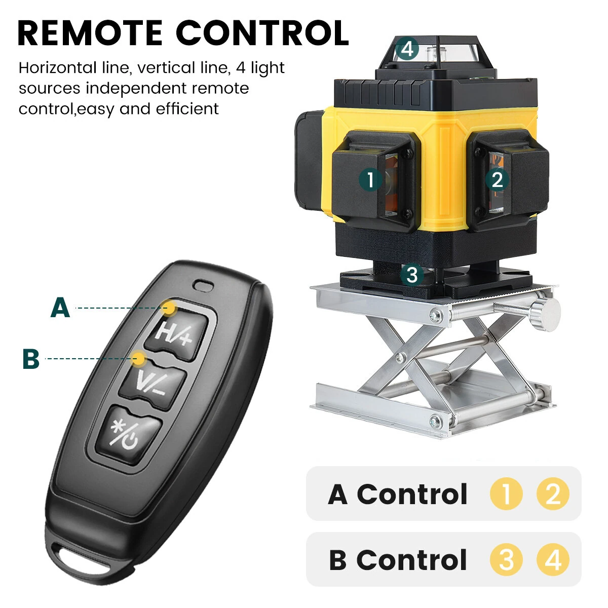 MUSTOOL 4D 16 Line Laser Level 16 Lines 360° Self-Leveling Green Light High Precision ±0.2mm/m IP54 Waterproof for Construction and DIY