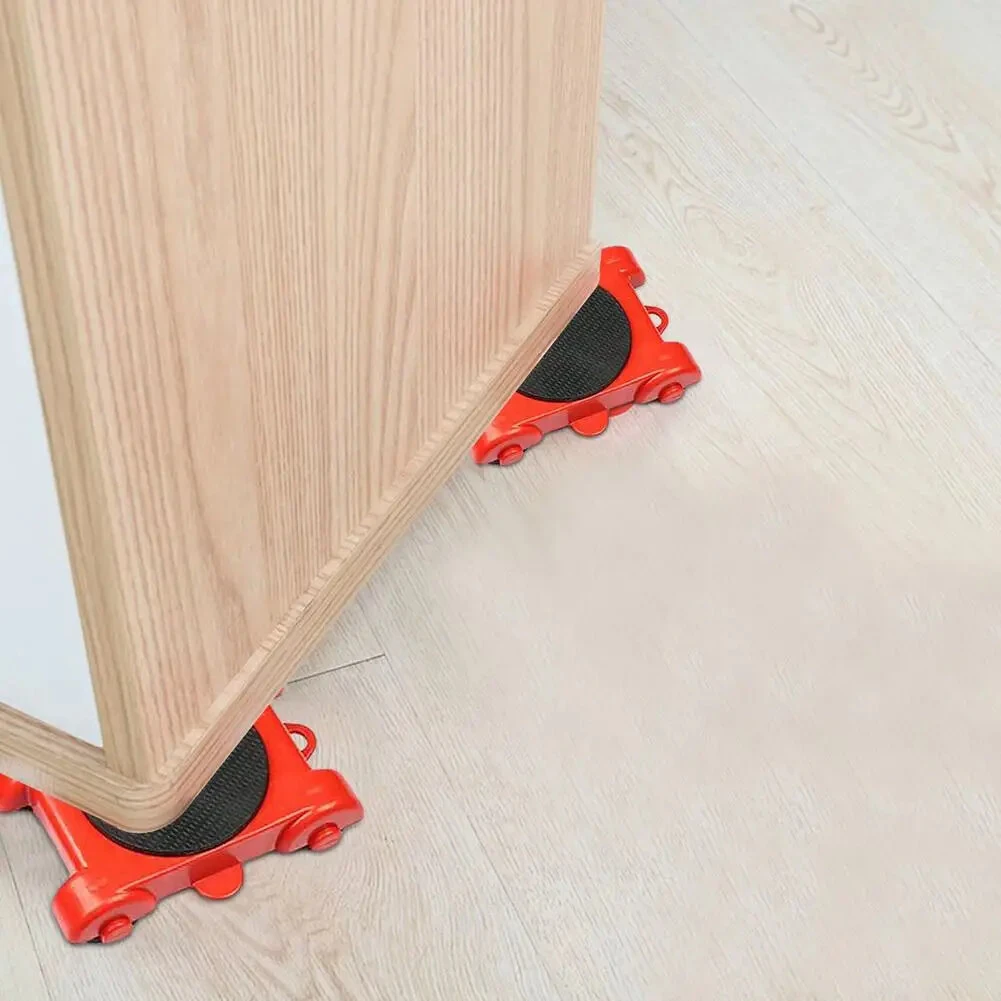 5pcs/set Heavy Duty Mover Set Furniture Mover Tools for Home Shop Lifting Heavy Duty Furniture Remover Lifter Sliders Kit Hand Transport Tools