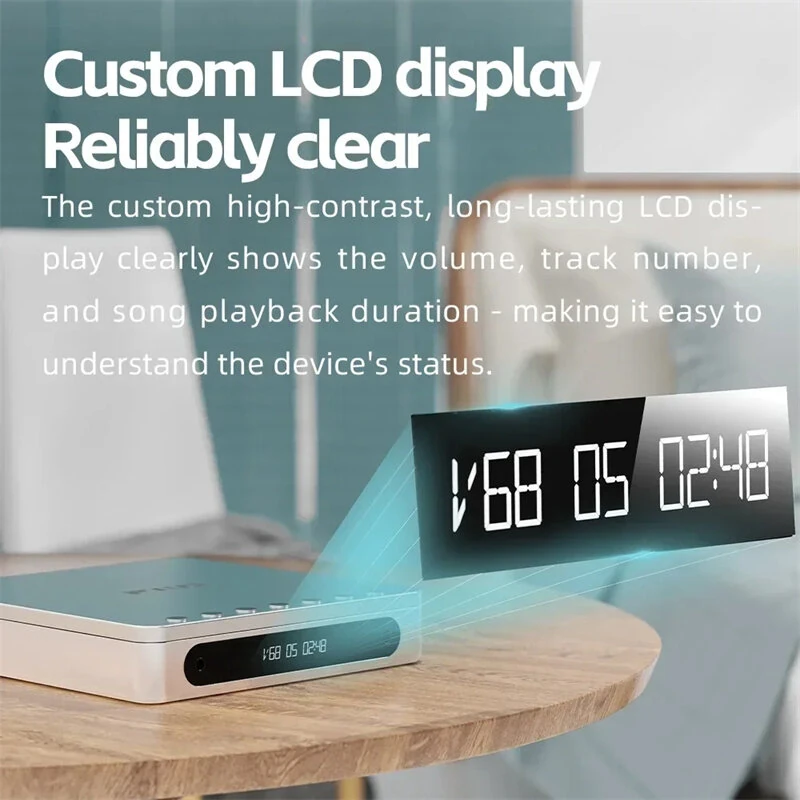 Fiio DM13 Multifunctional Portable Stereo CD Player with LCD Display Long-Lasting Battery Supports USB Ripping Optical Coaxial 3.5mm 4.4mm Outputs HiFi bluetooth Player