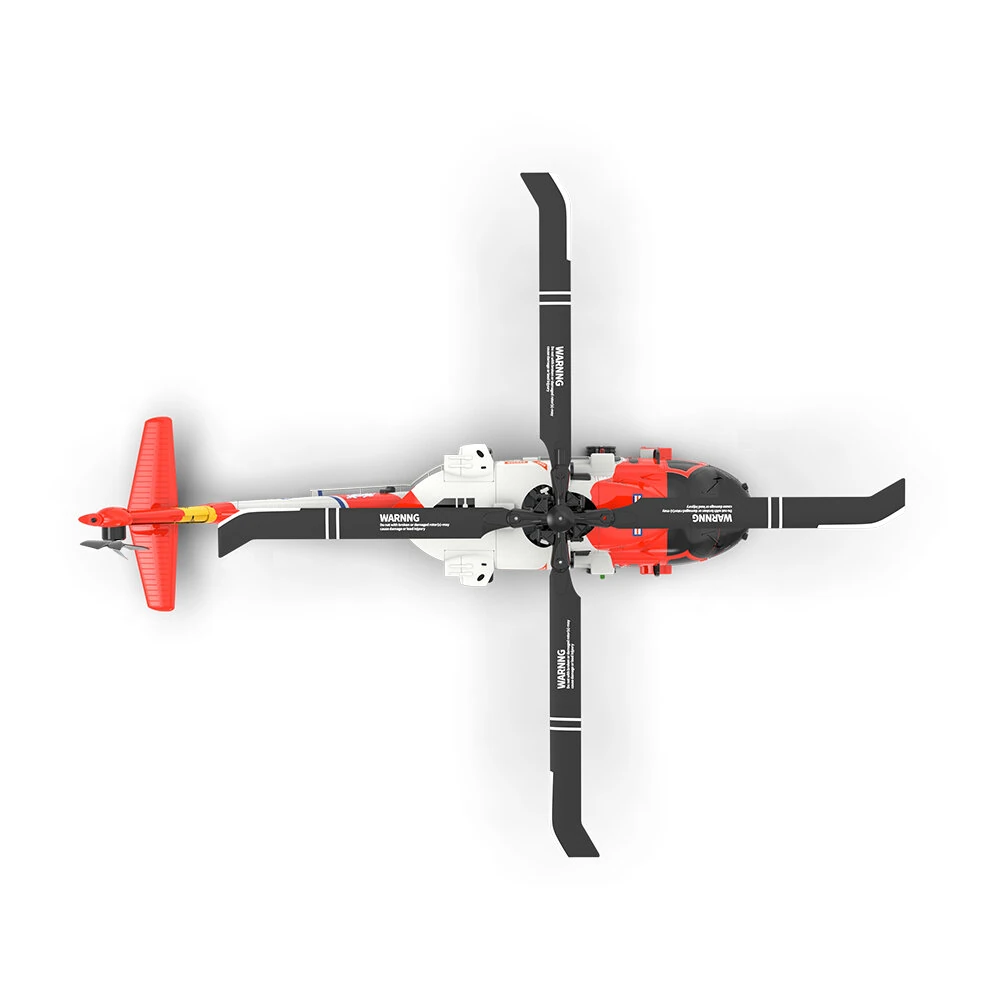 Eachine E200 EXP 2.4G 6CH 6-Axis Gyro Optical Flow Localization Dual Brushless Motor 1:47 Scale Flybarless MH-60 Coasts Guard Resure RC Helicopter