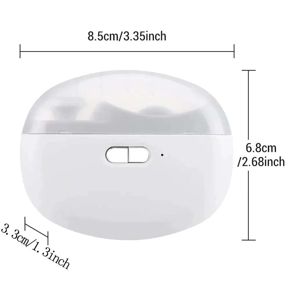 Electric Nail Clipper 2 in 1 Nail Trimmer and Polisher with Dual Motors Type-C Charging Interface 500mAh Battery Capacity Two Speed Gears Portable Safety Light for Home Use and Travel