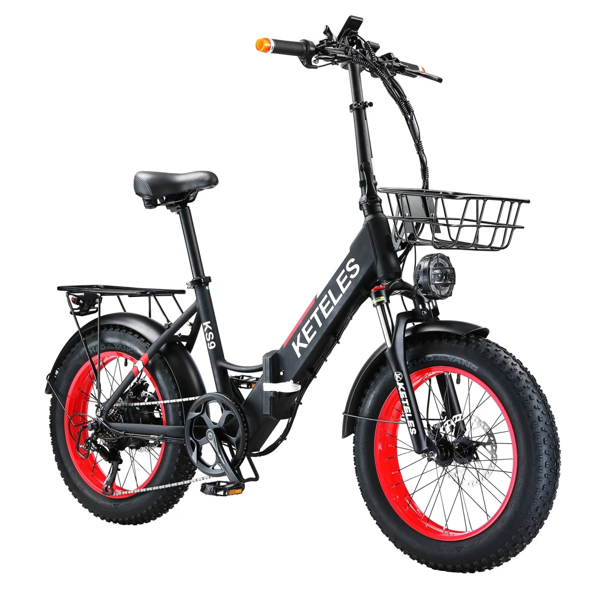 [EU DIRECT] KETELES KS9 Electric Bike 48V 18AH Battery 1000W Motor 20*4.0inch Tires 65KM Max Mileage 200KG Max Load Folding Electric Bicycle