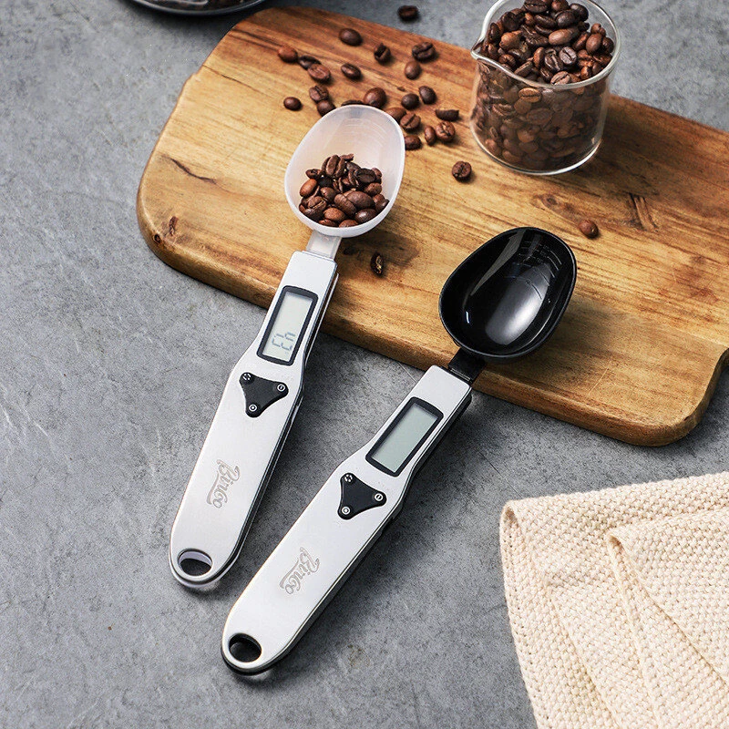 Bincoo Digital Spoon Scale High-precision 0.1g~500g Switchable Stainless Steel Measuring Spoon Baking Food Electronic Kitchen Scale