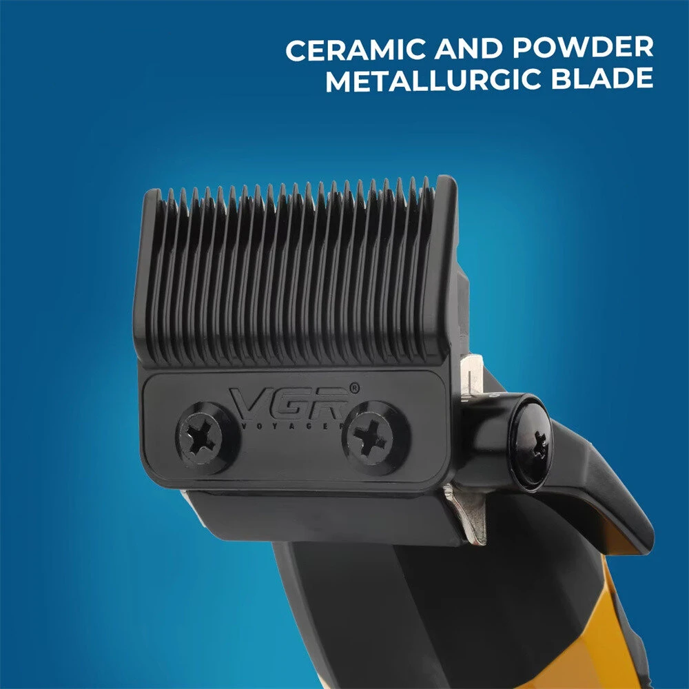 VGR V-285 9000RPM Professional Hair Clipper for Men LED Display DLC Blade Cordless Ceramic Blade Hair Trimmer Haircut Machine