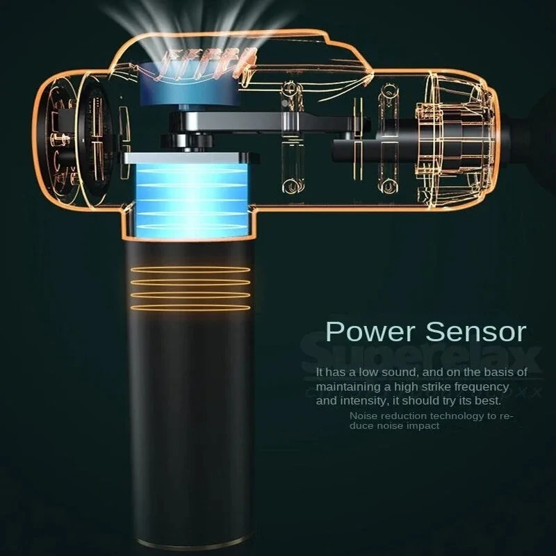 Konka A2 Massage Gun 8 Message Heads 99 Adjustable Gears Fascia Gun Brushed Motor 1500mAh Battery