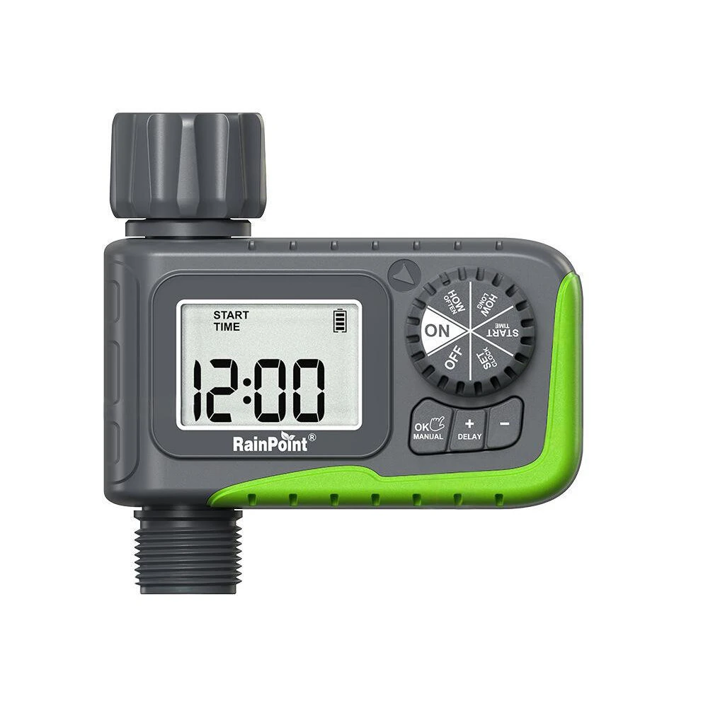 RAINPOINT Sprinkler Timer Programmable Water Timer With Rain Delay for Garden Hose Automatic Watering System Waterproof Digital Irrigation Timer System