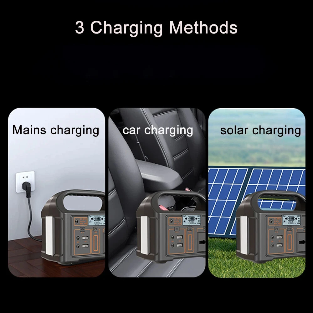 JSD012 100W Portable Power Station 76 8Wh LiFePO4 Battery 220V 24000mAh EU Plug Solar Generator for Camping Outdoor Emergency Backup Power Supply