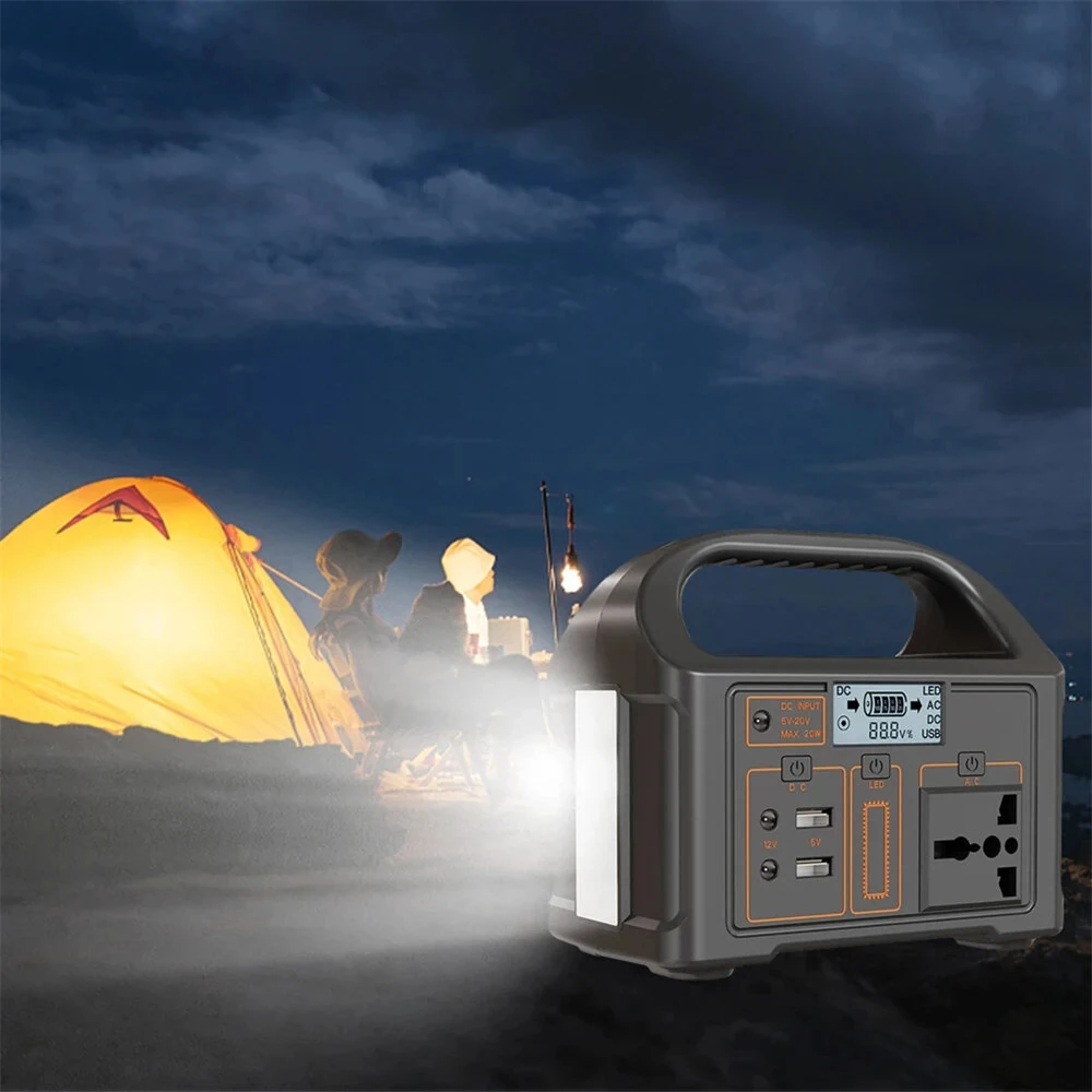 JSD012 100W Portable Power Station 76 8Wh LiFePO4 Battery 220V 24000mAh EU Plug Solar Generator for Camping Outdoor Emergency Backup Power Supply