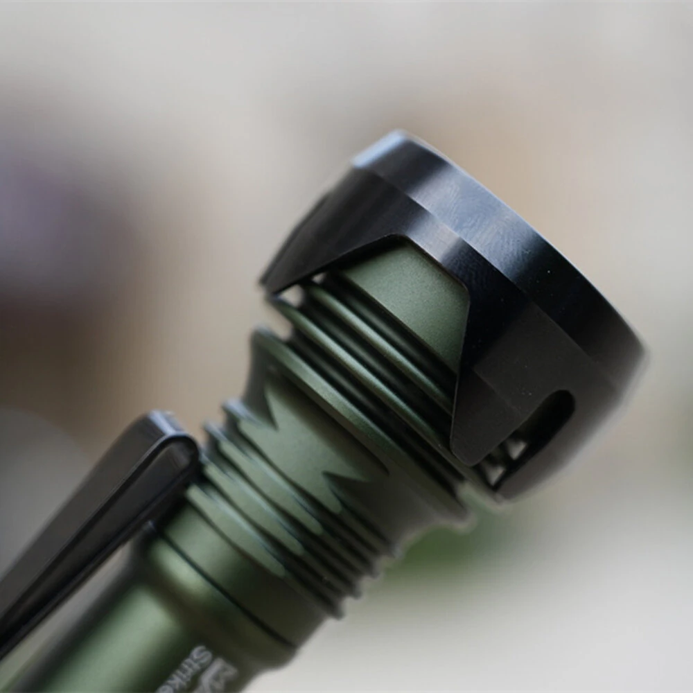 Manker 430 Meters EDC Pocket Tactical Flashlight 14500 Battery Long Range 635 Lumens Rechargeable Mini LED Torch for Camping Lantern Fishing Outdoor