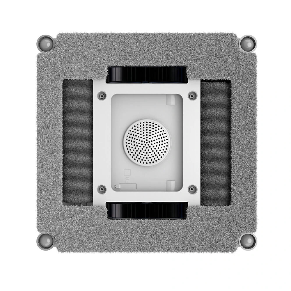 [EU Direct]Liectroux S9 Smart Window Cleaning Robot,With 2 Roller Brushes, 6-Way Water Pump Spray,Brushless Motor,9kpa Suction,Frameless Works,8 Microswitches,Safety Rope & Power Cord 2 In 1,App & Remote Control,Voice Prompts