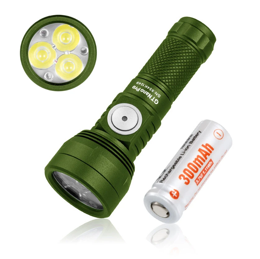 Lumintop GT NANO PRO V3.2 1700 Lumen 160M Compact LED Keychain Flashlight With 10300 Battery Mini Powerful LED Torch Camping Light