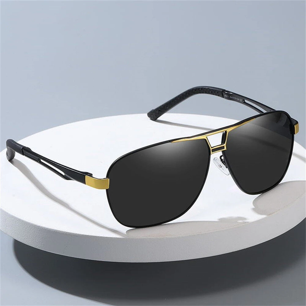 Aluminum Mg Fashion Polarized Sunglasses for Men Pilot Driving Classic UV400 Protection Sun Glasses