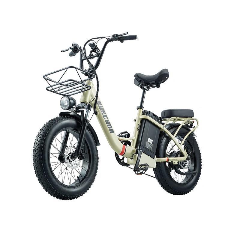 [EU DIRECT] BURCHDA U8 Electric Bike 1000W Motor Recommended Top Speed 25KM/H 48V 31.5AH Battery 20inch Tires 200KM Max Mileage 200KG Max Load