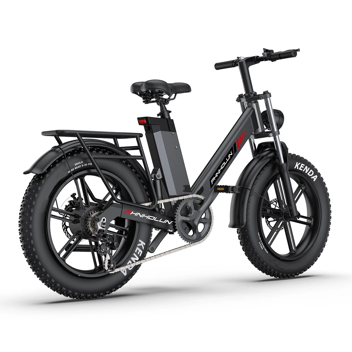 [EU DIRECT] PHNHOLUN C6 PRO Electric Bike 48V 17AH Battery 1000W Motor Recommended Top Speed 25KM/H 20inch Tires 50KM Mileage 150KG Max Load Electric Bicycle