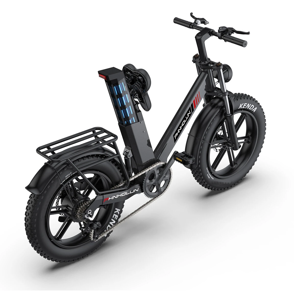 [EU DIRECT] PHNHOLUN C6 PRO Electric Bike 48V 17AH Battery 1000W Motor Recommended Top Speed 25KM/H 20inch Tires 50KM Mileage 150KG Max Load Electric Bicycle