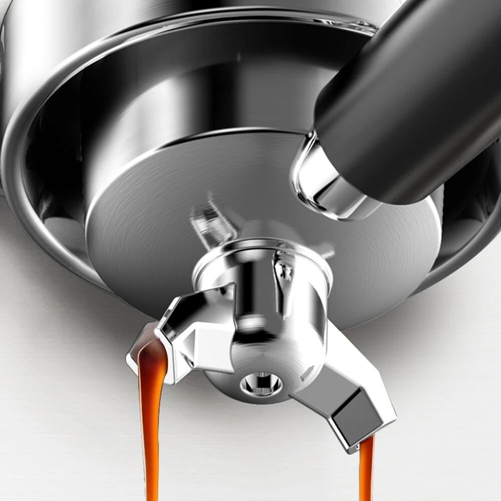 BlitzHome® CM5710 All-in-One Espresso Coffee Machine with Built-in Grinder Dual Boiler, Automatic Milk Frother Hot & Cold Brew Touch Screen