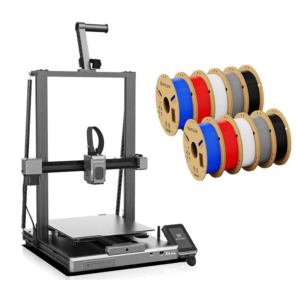 [EU Direct]Artillery Sidewinders X4 Plus S1 500mm/s High-Speed 3D Printer Upgraded Version With 10KG Artillery PLA Mult-color 3D Printing Filaments Kit