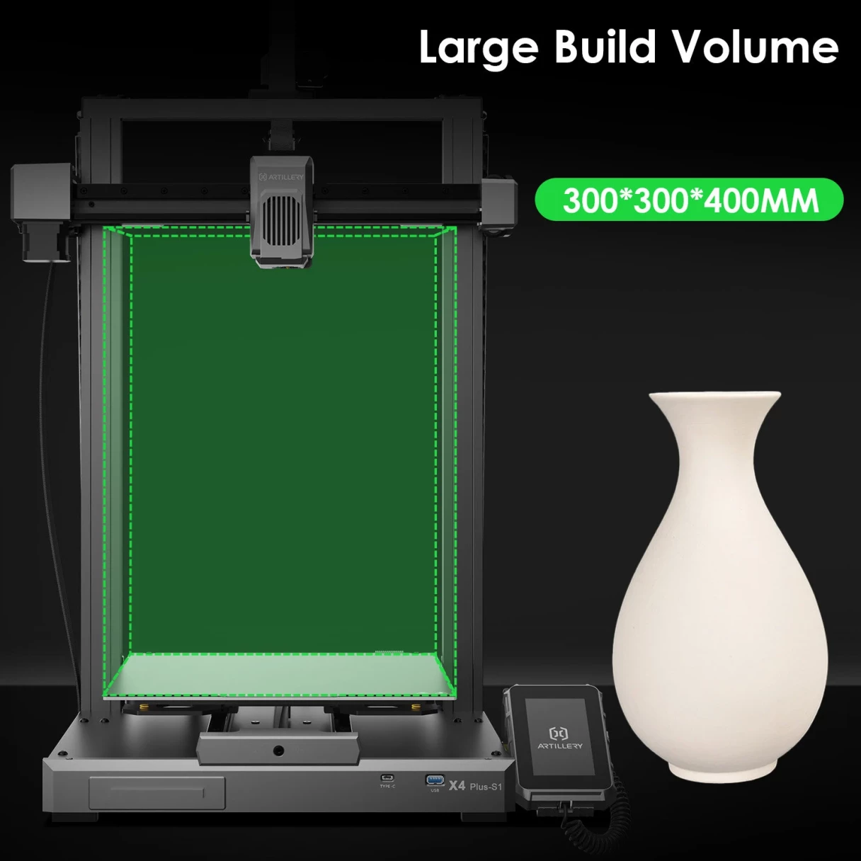 [EU Direct]Artillery Sidewinders X4 Plus S1 500mm/s High-Speed 3D Printer Upgraded Version With 10KG Artillery PLA Mult-color 3D Printing Filaments Kit