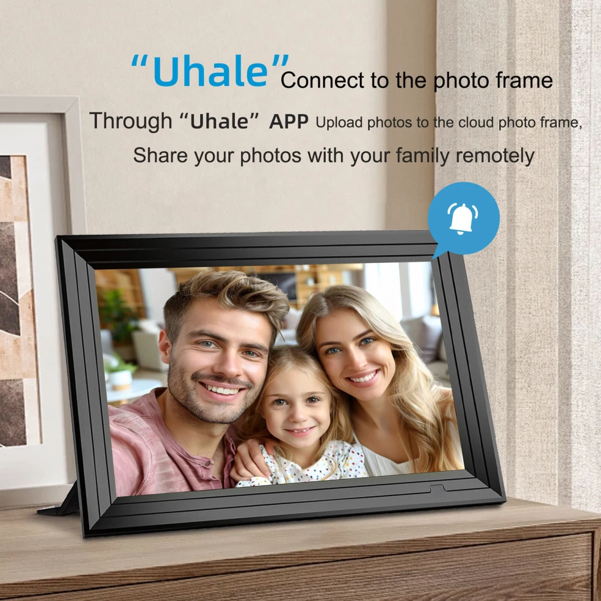 10-inch Smart WiFi Touch Digital Photo Frame Cloud Digital Photo Frame 1280*800  IPS LCD Touch Screen Built in 32GB  Storage Share Photos Via App