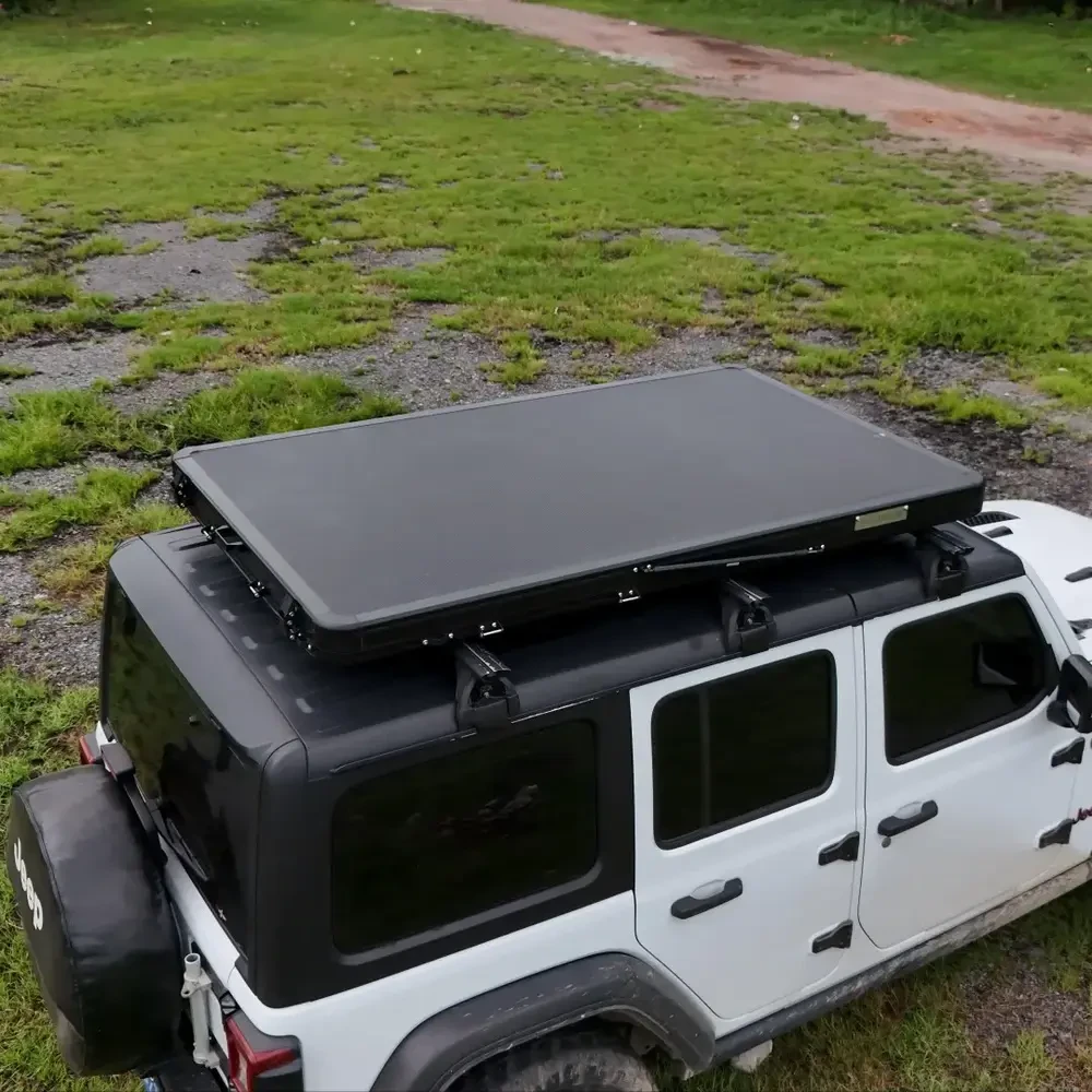 [EU Direct] NATURNEST Polaris Lite 2-3 Person PopUp Triangle Rooftop Tent with Telescopic Ladder, Lightweight Easy Setup Aluminum Alloy Car tent, Waterproof Windproof, for Jeepcar SUVs, pickup trucks, and off-road vehicles