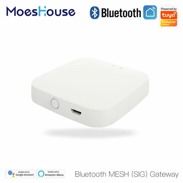 MOES Tuya Wireless Gateway Hub Wired Multi-mode Bridge Bluetooth Remote Controller Mesh Gateway Smart Life APP Alexa Google Home