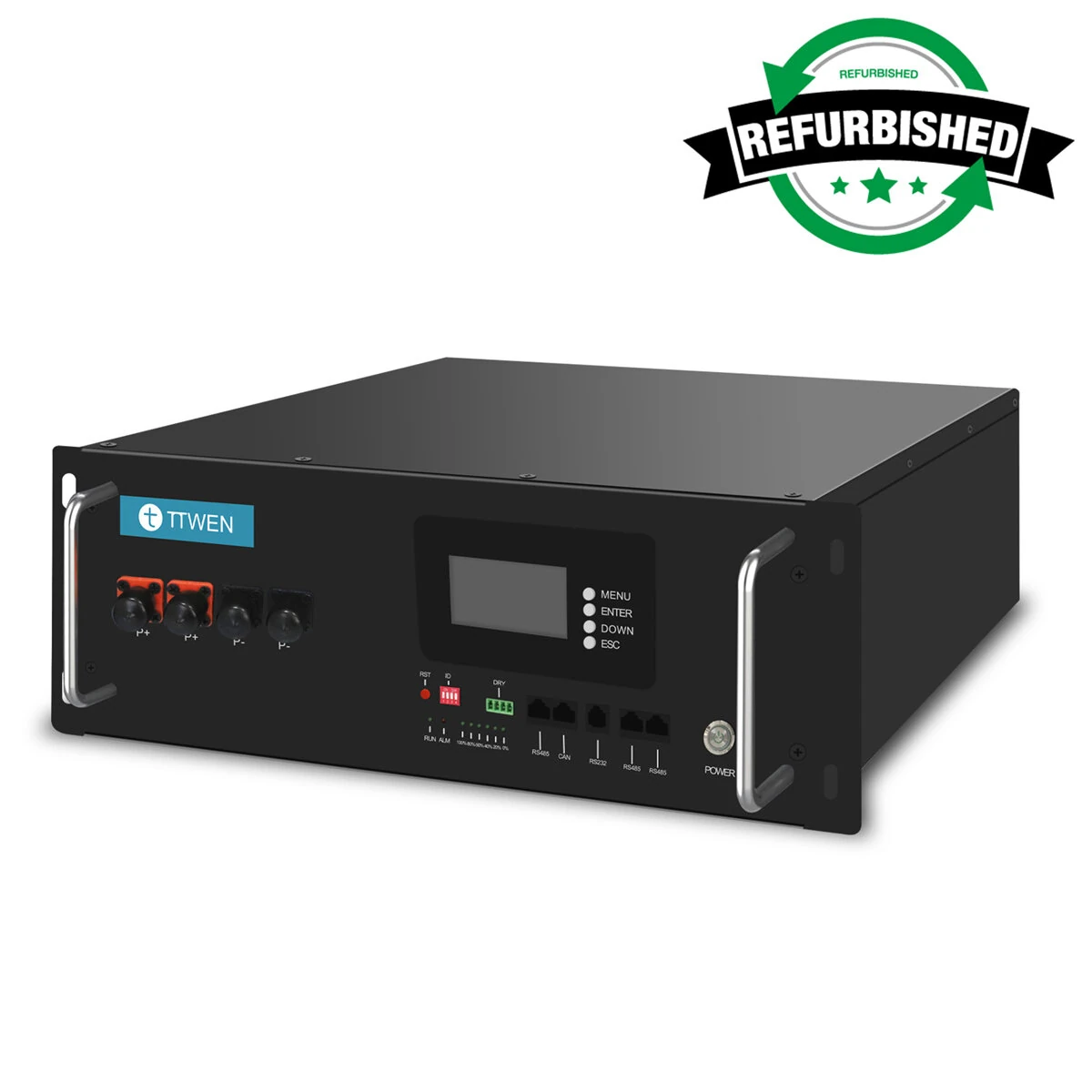 [EU Direct] Refurbished TTWEN 51.2V 100Ah Household Energy Storage Battery Lifepo4 Deep Life Cycles Backup Power for Home Solar System, Off-Grid System, UPS System, Communication Base Station, Off Grid/Home Backup