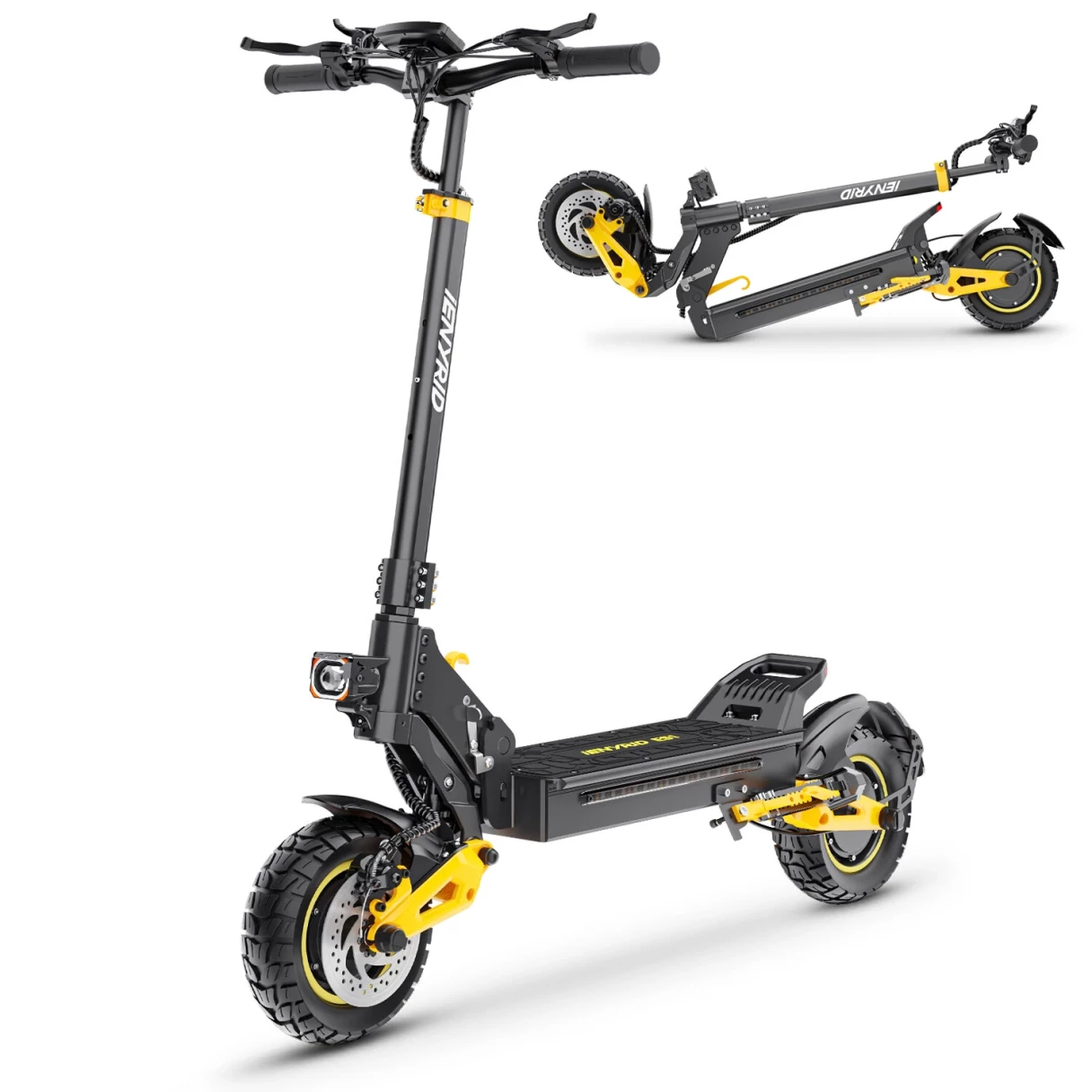 [EU DIRECT] iENYRID IE-ES1 Electric Scooter 250W*2 Dual Motors Recommended Top Speed 25KM/H 48V 20.8AH Battery 10inch Off-road Tires 50-60KM Max Mileage 120KG Max Load Folding E-Scooter