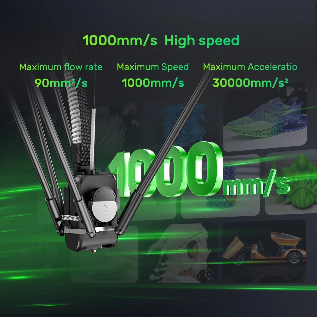 [EU Direct]FLSUN T1 Max 3D Printer 1000mm/s Printing Speed 0.1mm Precision 300mmx297mm Build Volume  Auto-Leveling Intuitive Easy to Use Compatible with PLA/PETG/TPU