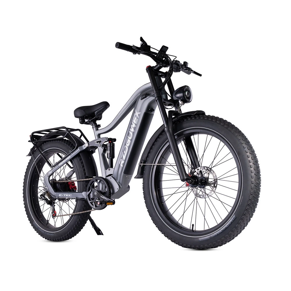 [EU Direct] RZOGUWEX S7 Electric Bike 48V 25AH Battery 1000W Motor Recommend Top Speed 25KM/H 26inch Tires 50-60KM Max Mileage 200KG Max Load Electric Bicycle
