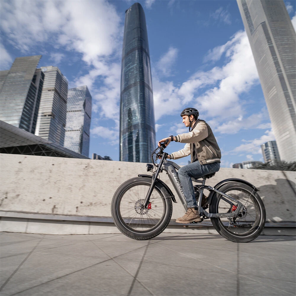 [EU Direct] RZOGUWEX S7 Electric Bike 48V 25AH Battery 1000W Motor Recommend Top Speed 25KM/H 26inch Tires 50-60KM Max Mileage 200KG Max Load Electric Bicycle