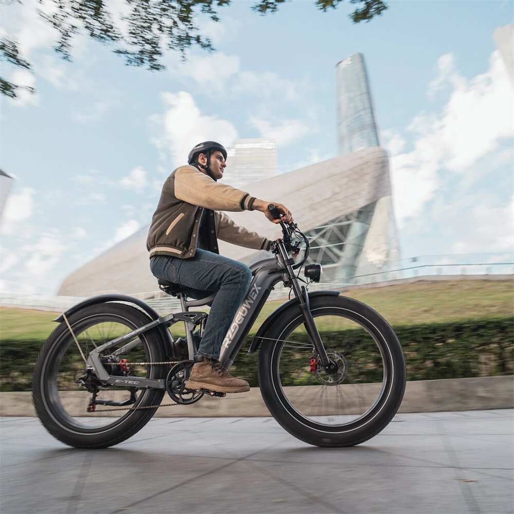 [EU Direct] RZOGUWEX S7 Electric Bike 48V 25AH Battery 1000W Motor Recommend Top Speed 25KM/H 26inch Tires 50-60KM Max Mileage 200KG Max Load Electric Bicycle