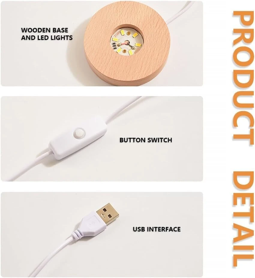 Glowing Crystal Ball 3d Engraved Small Crystal Ball Light Decoration Creative Gift Glowing Crystal Ball Suitable For Christmas Classmates And Children's Birthday