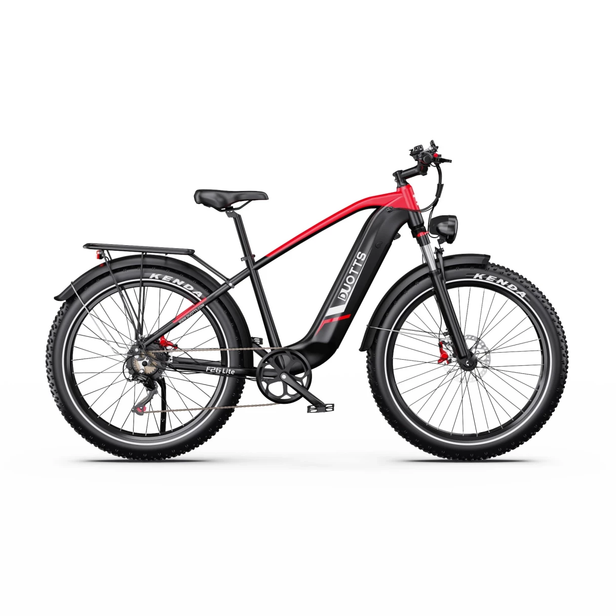 [EU Direct] DUOTTS F26 Lite Electric Bike 48V 18AH Battery 500W Motor Recommended Top Speed 25KM/H 26*4.0inches Tires 80-90KM Max Mileage 150KG Max Load Electric Bicycle