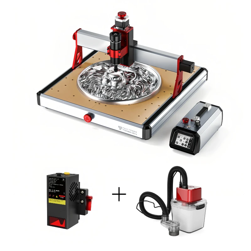 [EU Direct]TWO TREES TTC450 Ultra CNC Router Engraving Machine+TC20W Laser Module Kit+M1 Vacuum Monster