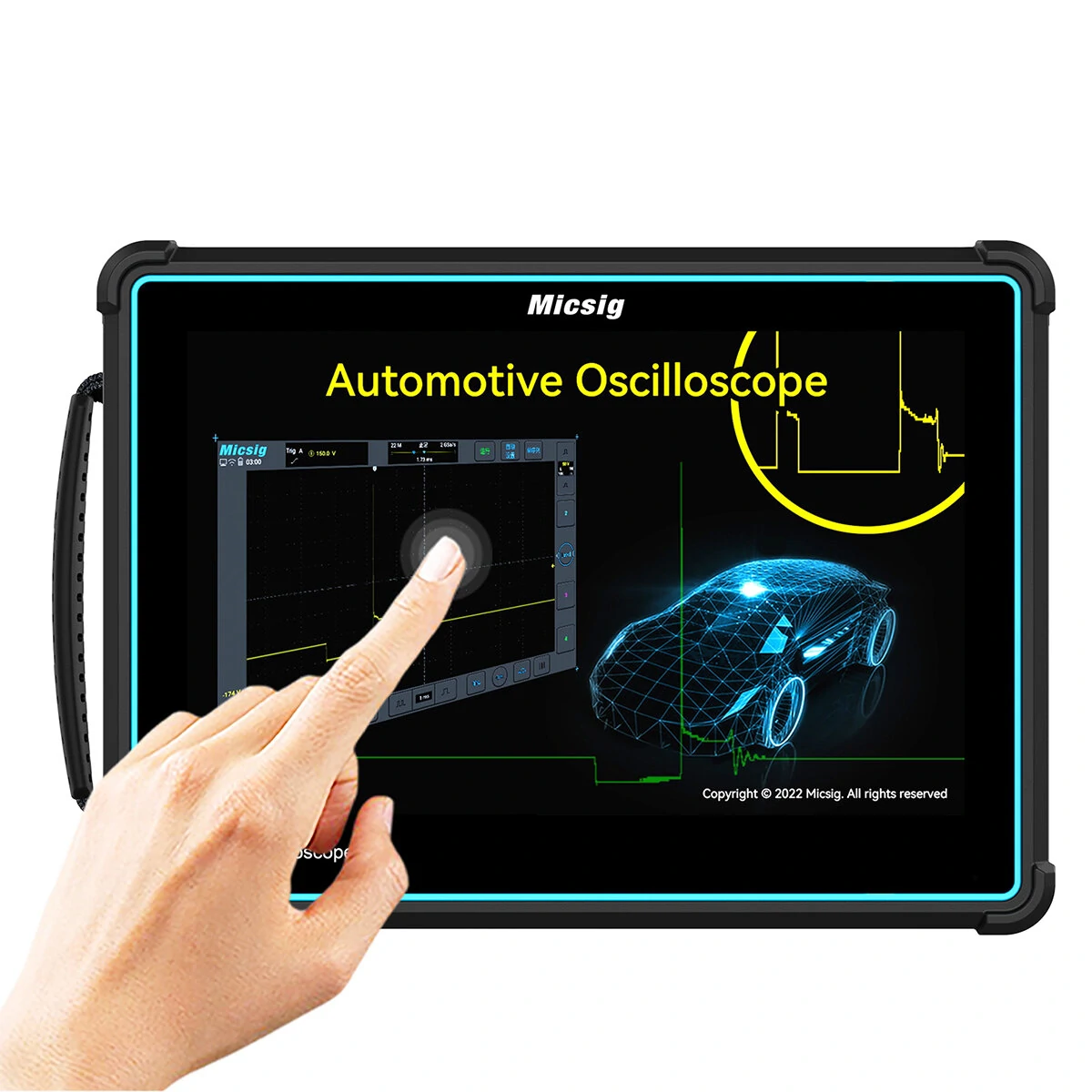 Micsig ATO2004 Digital Oscilloscope Automotive 200MHz 220Mpts Portable oscilloscopes touchscreen Table diagnostic oscilloscope