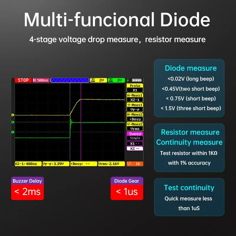 ALIENTEK DM40 3 in 1 Digital Multimeter 60000 Count Oscilloscope Signal Generator Touch Screen High Precision