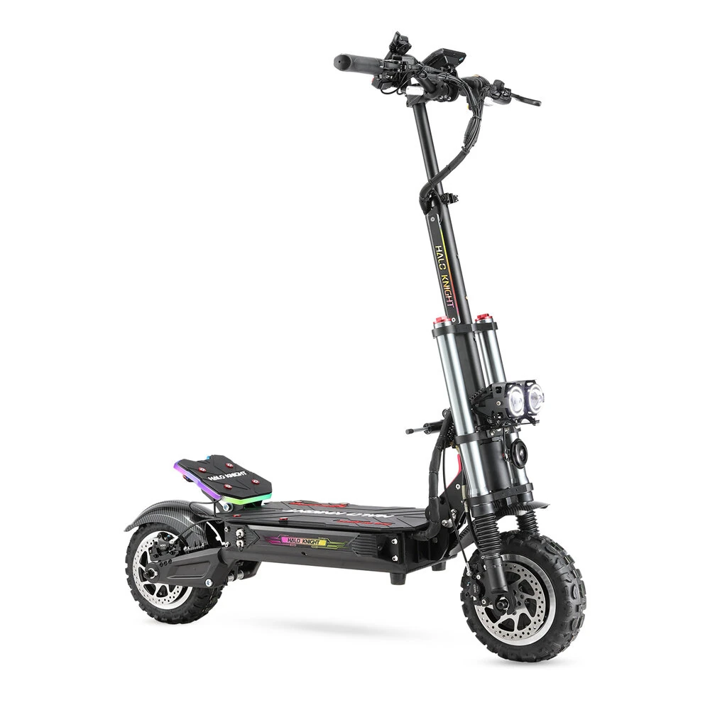 [EU DIRECT] HALO KNIGHT T107Pro 2025 Version Electric Scooter 38.4Ah 60V 3000W*2 Dual Motor Recommended Top Speed 25KM/H 11 Inches Tire Electric Scooter 40-80km Mileage Max Load 150Kg