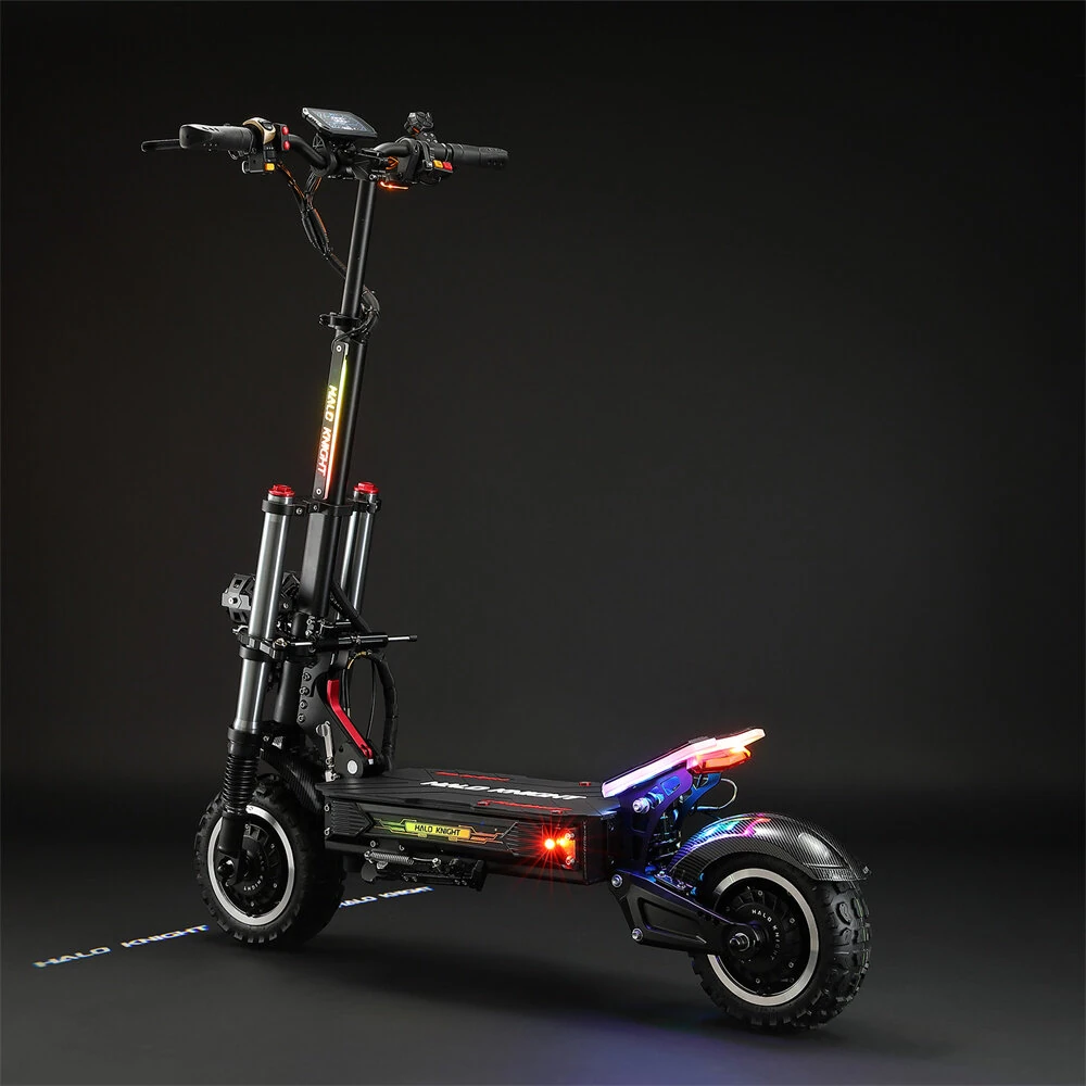 [EU DIRECT] HALO KNIGHT T107Pro 2025 Version Electric Scooter 38.4Ah 60V 3000W*2 Dual Motor Recommended Top Speed 25KM/H 11 Inches Tire Electric Scooter 40-80km Mileage Max Load 150Kg