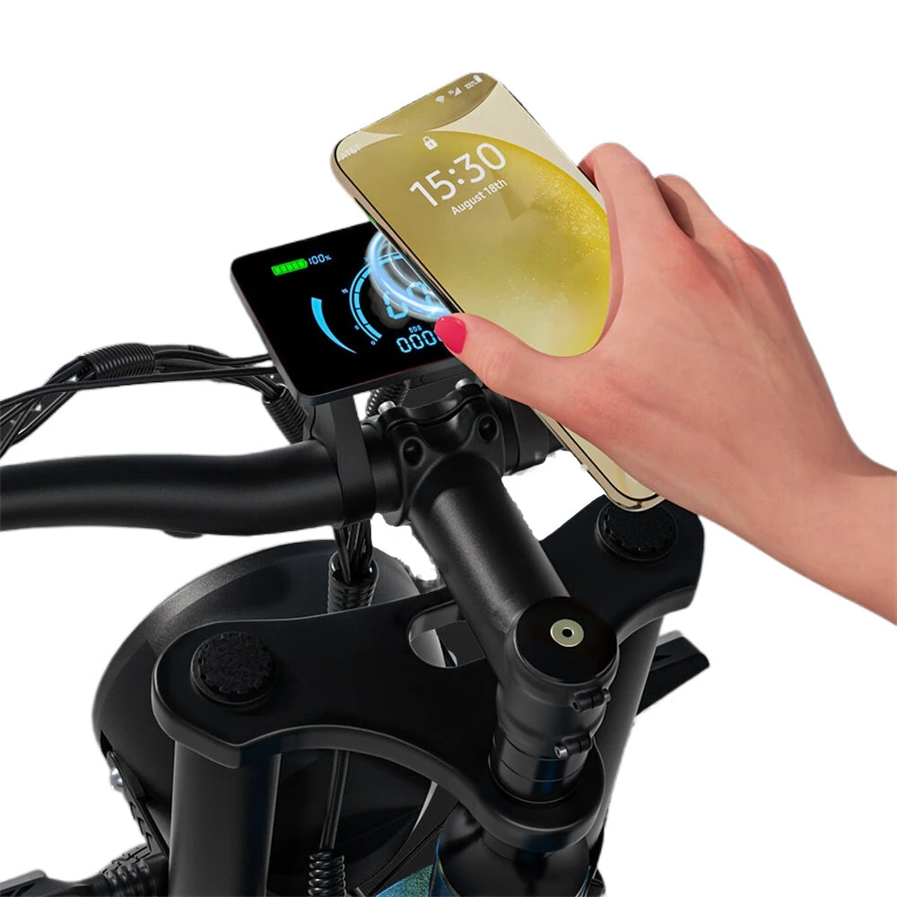 [EU Direct] JANSNO X60 Electric Bike 48V 23AH Battery 750W*2 Dual Motors Recommended Top Speed 25KM/H 20inches Tires 80KM Max Mileage 150KG Max Load Electric Bicycle