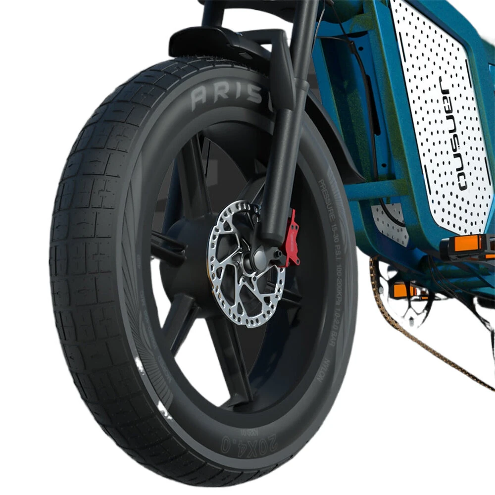 [EU Direct] JANSNO X60 Electric Bike 48V 23AH Battery 750W*2 Dual Motors Recommended Top Speed 25KM/H 20inches Tires 80KM Max Mileage 150KG Max Load Electric Bicycle