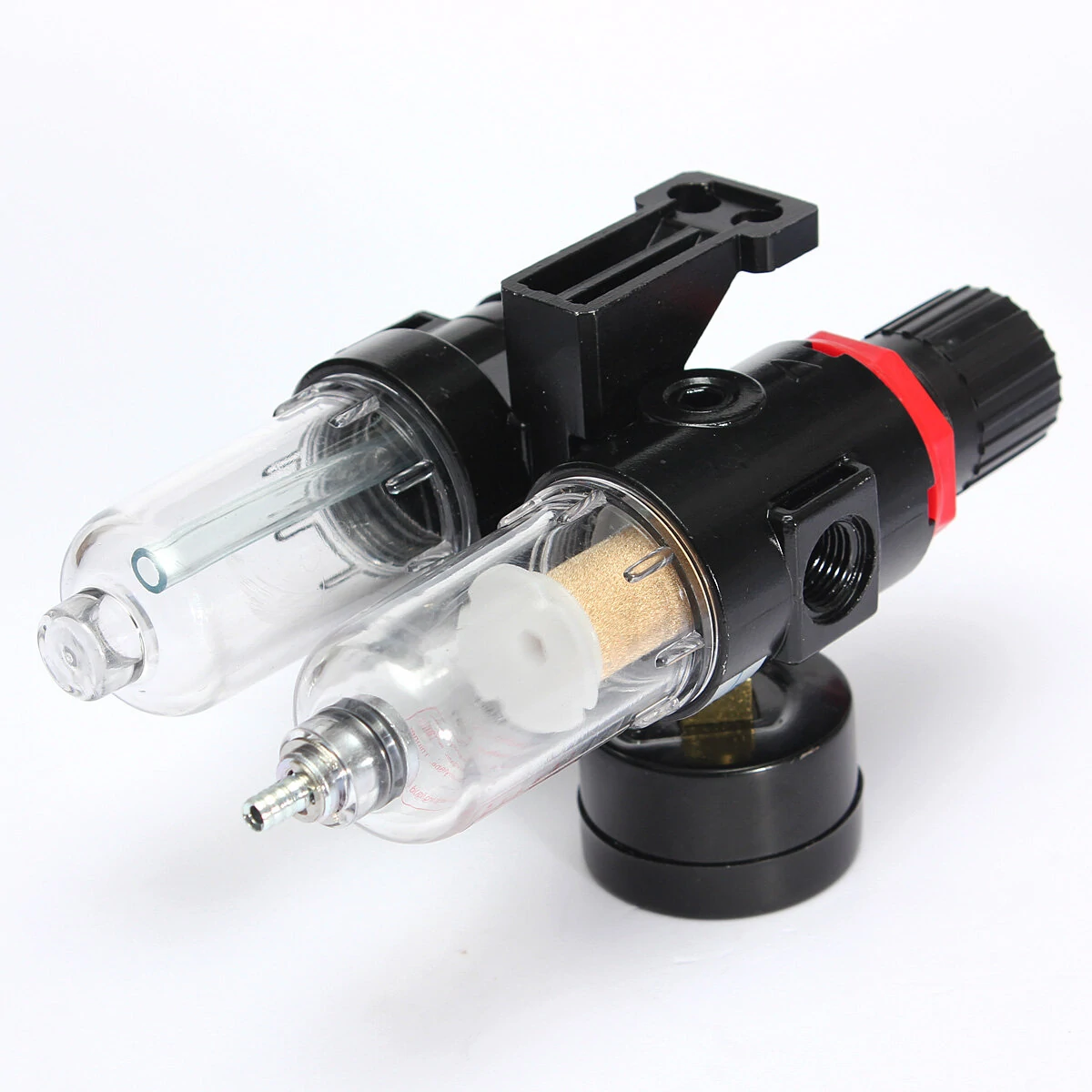 1/4 Inch Air Pressure Regulator Water Separator Trap Filter Airbrush Compressor