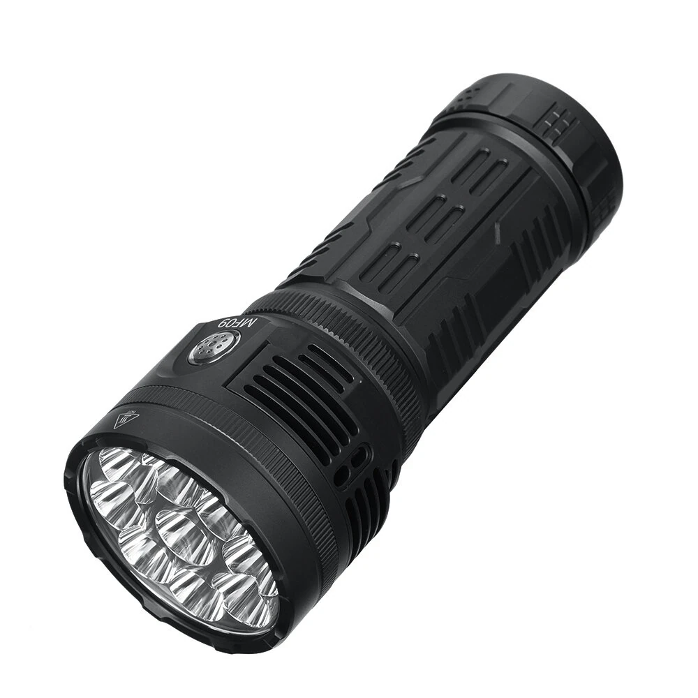 Astrolux® MF09 9* XHP50.2 LED 26000LM 600M High Lumen Flashlight With TEC Active Cooling System + Fan, 46950 Battery, Removable Handle, Ultra-bright Long Range Strong LED Torch Perfect For Outdoor Searching Camping Heavy Duty
